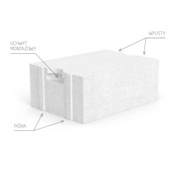 bloczek z betonu komórkowego Optimal Plus 24 Solbet