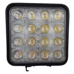 Lampa robocza LED kwadratowa 3600 Lumenów 12/24V 16x3W  28768 Sparex_Agroskład