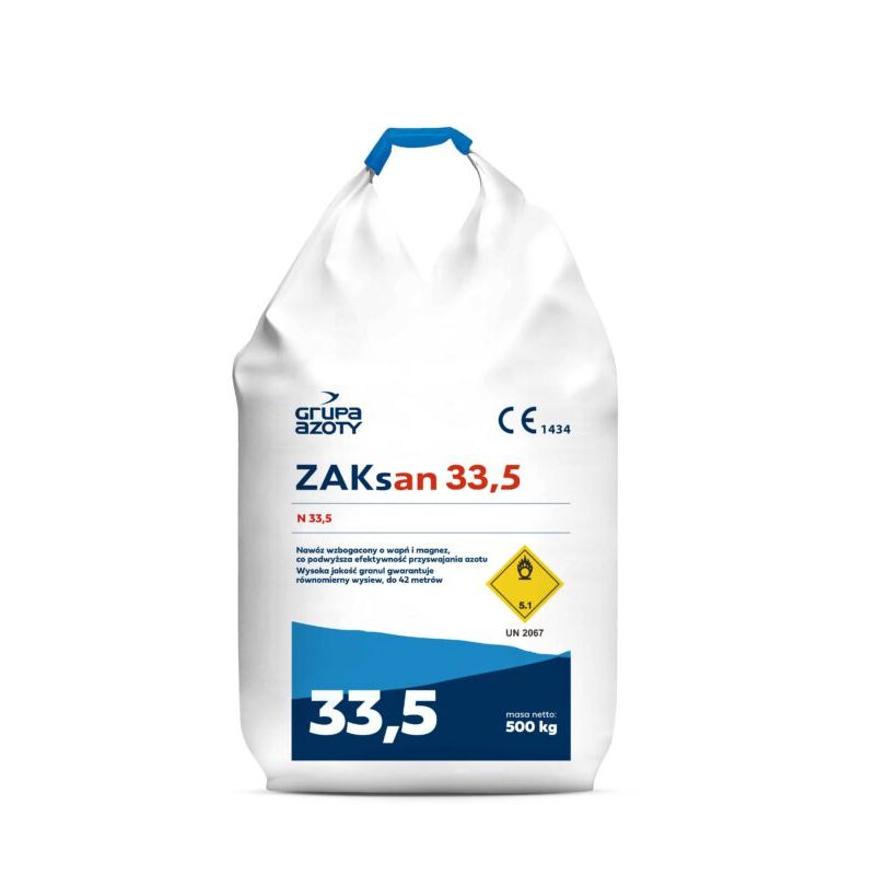 Nawóz azotowy Zaksan 33,5 saletra amonowa Grupa Azoty_agrosklad