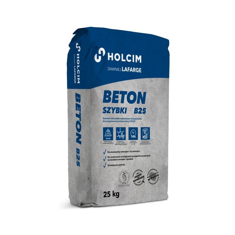 beton w worku B25 Holcim, gotowa mieszanka cementowa